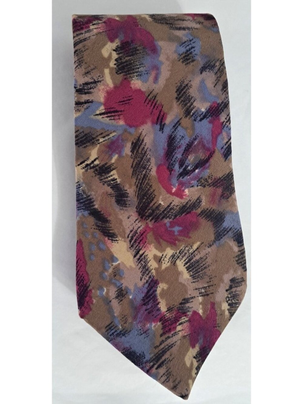 Pierre Cardin Men's Multicolor Silk Tie Wide Standard Length